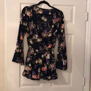 Honey Punch floral romper